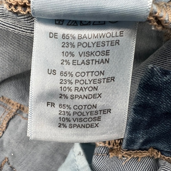 NWT Articles of Society Super Soft Blue Cropped Distressed Jeans Size 25 Womens - Picture 9 of 13